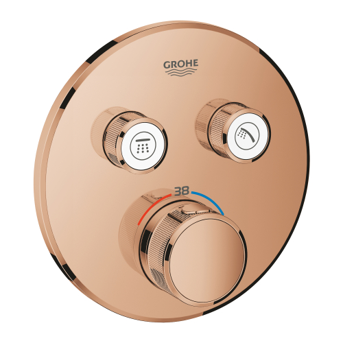 Grohe Grohtherm Smartcontrol Çift Valfli Akış Kontrollü, Ankastre Termostatik Duş Bataryası - 29119Da0 - 2