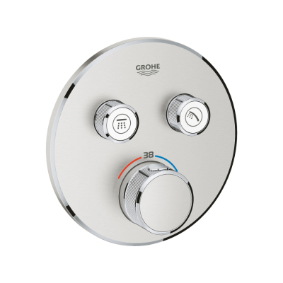 Grohe Grohtherm Smartcontrol Çift Valfli Akış Kontrollü, Ankastre Termostatik Duş Bataryası - 29119Dc0 - 1