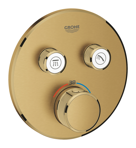Grohe Grohtherm Smartcontrol Çift Valfli Akış Kontrollü, Ankastre Termostatik Duş Bataryası - 29119Gn0 