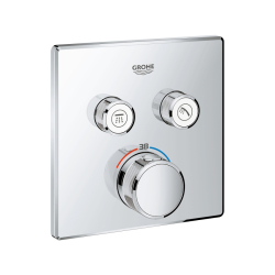 Grohe Grohtherm Smartcontrol Çift Valfli Akış Kontrollü, Ankastre Termostatik Duş Bataryası - 29124000 - GROHE