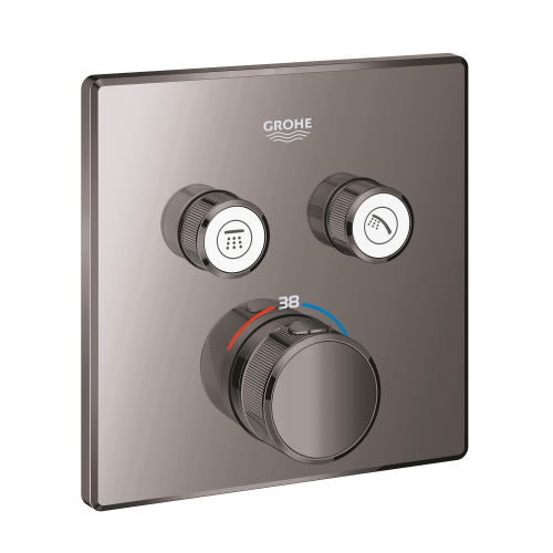 Grohe Grohtherm Smartcontrol Çift Valfli Akış Kontrollü, Ankastre Termostatik Duş Bataryası - 29124A00 - 2