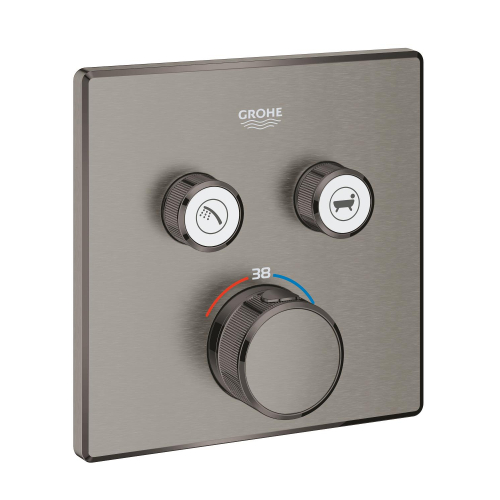 Grohe Grohtherm Smartcontrol Çift Valfli Akış Kontrollü, Ankastre Termostatik Duş Bataryası - 29124Al0 - 2