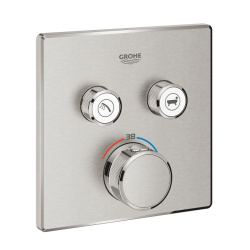 Grohe Grohtherm Smartcontrol Çift Valfli Akış Kontrollü, Ankastre Termostatik Duş Bataryası - 29124Dc0 
