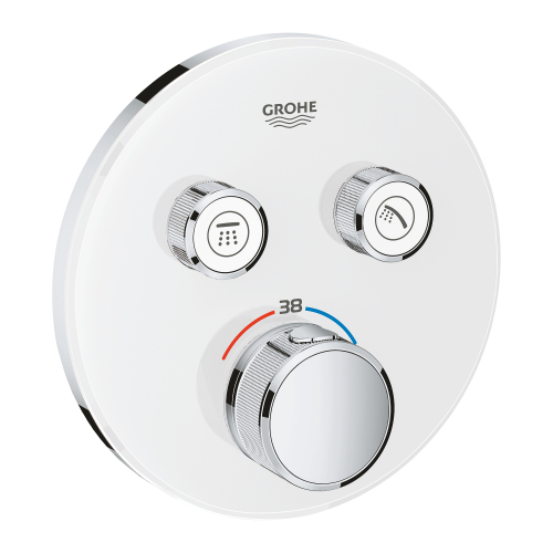 Grohe Grohtherm Smartcontrol Çift Valfli Akış Kontrollü, Ankastre Termostatik Duş Bataryası - 29151Ls0 - 2
