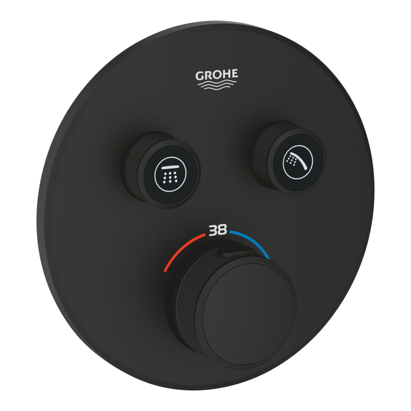 Grohe Grohtherm Smartcontrol Çift Valfli Akış Kontrollü, Ankastre Termostatik Duş Bataryası (29507Kf0) - 2
