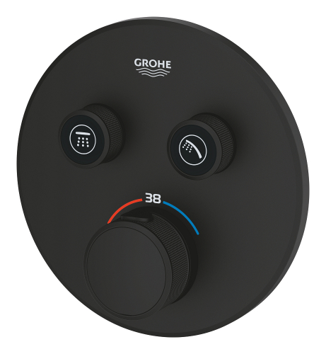 Grohe Grohtherm Smartcontrol Çift Valfli Akış Kontrollü, Ankastre Termostatik Duş Bataryası (29507Kf0) - 4