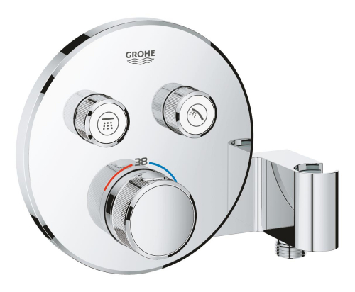 Grohe Grohtherm Smartcontrol Çift Valfli Akış Kontrollü, Ankastre Termostatik
Duş Bataryası, Entegre Duş Kolu İle - 29120000 - GROHE