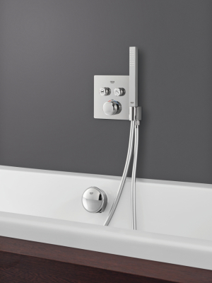 Grohe Grohtherm Smartcontrol Çift Valfli Akış Kontrollü, Ankastre Termostatik
Duş Bataryası, Entegre Duş Kolu İle - 29125000 - 4