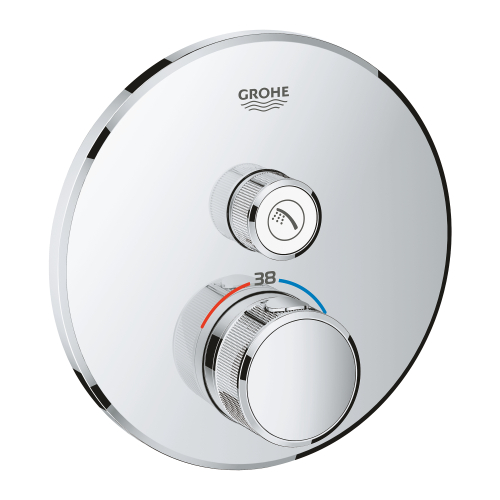 Grohe Grohtherm Smartcontrol Tek Valfli Akış Kontrollü, Ankastre Termostatik Duş Bataryası - 29118000 - 2
