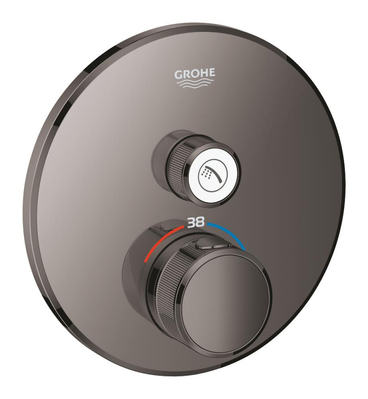 Grohe Grohtherm Smartcontrol Tek Valfli Akış Kontrollü, Ankastre Termostatik Duş Bataryası - 29118A00 - 1