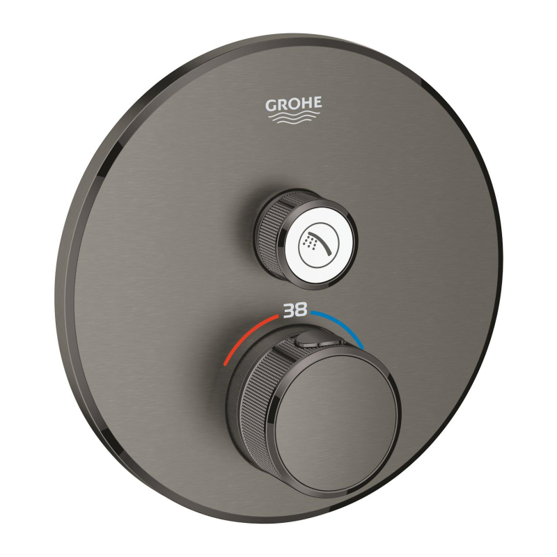 Grohe Grohtherm Smartcontrol Tek Valfli Akış Kontrollü, Ankastre Termostatik Duş Bataryası - 29118Al0 - 2