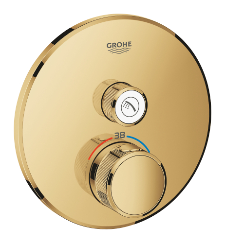 Grohe Grohtherm Smartcontrol Tek Valfli Akış Kontrollü, Ankastre Termostatik Duş Bataryası - 29118Gl0 