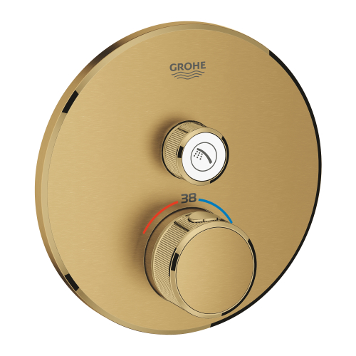 Grohe Grohtherm Smartcontrol Tek Valfli Akış Kontrollü, Ankastre Termostatik Duş Bataryası - 29118Gn0 - 2