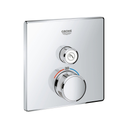 Grohe Grohtherm Smartcontrol Tek Valfli Akış Kontrollü, Ankastre Termostatik Duş Bataryası - 29123000 