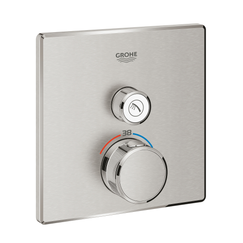 Grohe Grohtherm Smartcontrol Tek Valfli Akış Kontrollü, Ankastre Termostatik Duş Bataryası - 29123Dc0 - 2