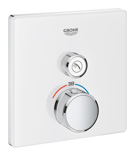 Grohe Grohtherm Smartcontrol Tek Valfli Akış Kontrollü, Ankastre Termostatik Duş Bataryası - 29153Ls0 - 1