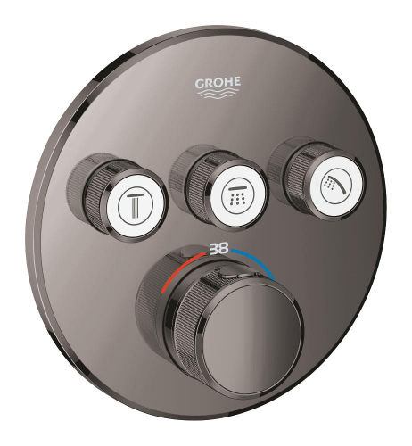 Grohe Grohtherm Smartcontrol Üç Valfli Akış Kontrollü, Ankastre Termostatik Duş Bataryası - 29121A00 