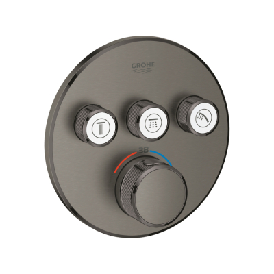 Grohe Grohtherm Smartcontrol Üç Valfli Akış Kontrollü, Ankastre Termostatik Duş Bataryası - 29121Al0 - 1