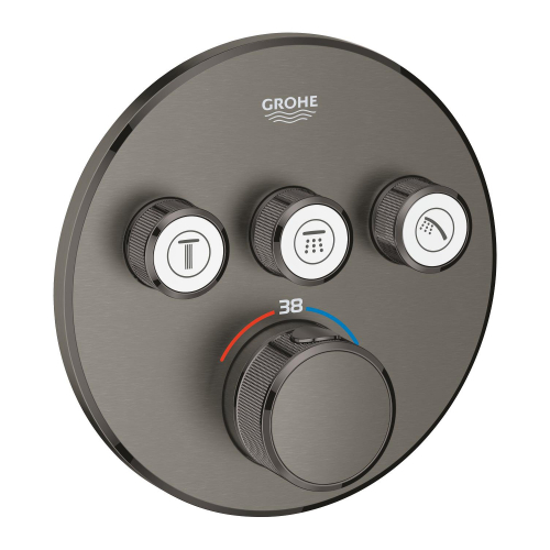 Grohe Grohtherm Smartcontrol Üç Valfli Akış Kontrollü, Ankastre Termostatik Duş Bataryası - 29121Al0 - 2