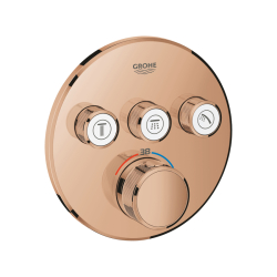 Grohe Grohtherm Smartcontrol Üç Valfli Akış Kontrollü, Ankastre Termostatik Duş Bataryası - 29121Da0 