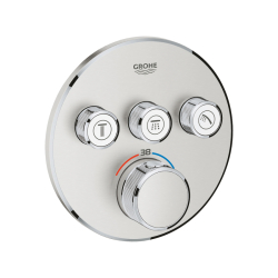 Grohe Grohtherm Smartcontrol Üç Valfli Akış Kontrollü, Ankastre Termostatik Duş Bataryası - 29121Dc0 