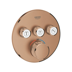 Grohe Grohtherm Smartcontrol Üç Valfli Akış Kontrollü, Ankastre Termostatik Duş Bataryası - 29121Dl0 - 2