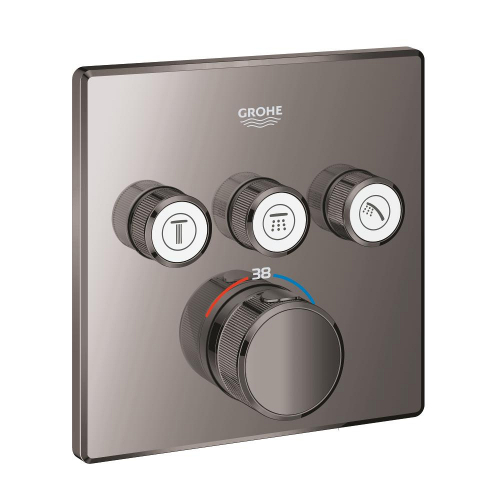 Grohe Grohtherm Smartcontrol Üç Valfli Akış Kontrollü, Ankastre Termostatik Duş Bataryası - 29126A00 - GROHE