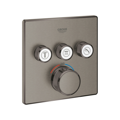 Grohe Grohtherm Smartcontrol Üç Valfli Akış Kontrollü, Ankastre Termostatik Duş Bataryası - 29126Al0 - 1