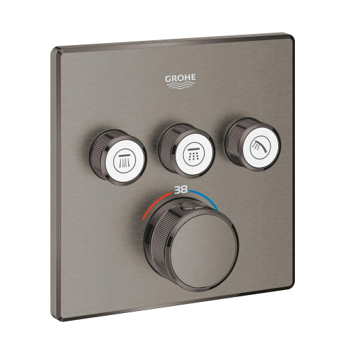 Grohe Grohtherm Smartcontrol Üç Valfli Akış Kontrollü, Ankastre Termostatik Duş Bataryası - 29126Al0 - GROHE