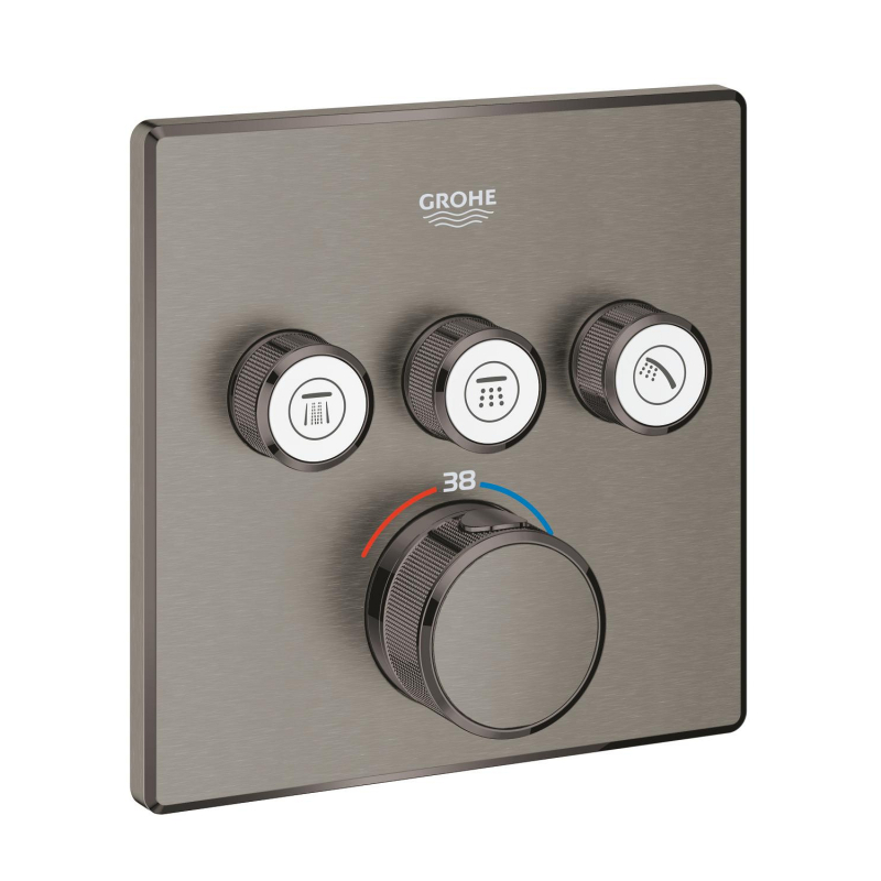 Grohe Grohtherm Smartcontrol Üç Valfli Akış Kontrollü, Ankastre Termostatik Duş Bataryası - 29126Al0 - 2