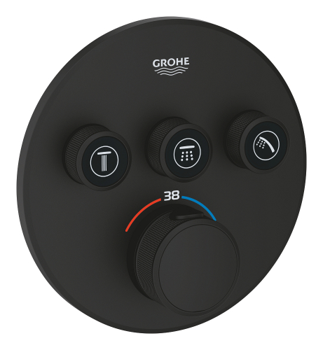 Grohe Grohtherm Smartcontrol Üç Valfli Akış Kontrollü, Ankastre Termostatik Duş Bataryası (29508Kf0) - 1