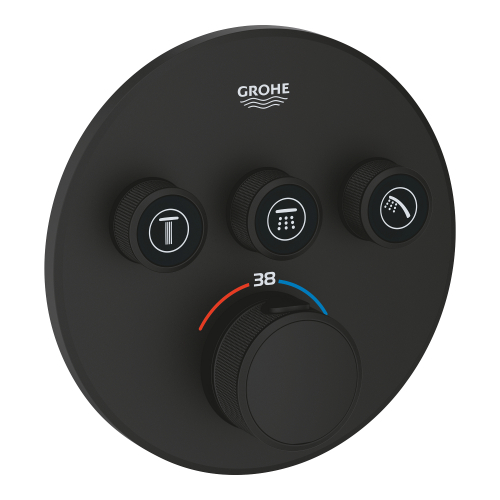 Grohe Grohtherm Smartcontrol Üç Valfli Akış Kontrollü, Ankastre Termostatik Duş Bataryası (29508Kf0) - 2