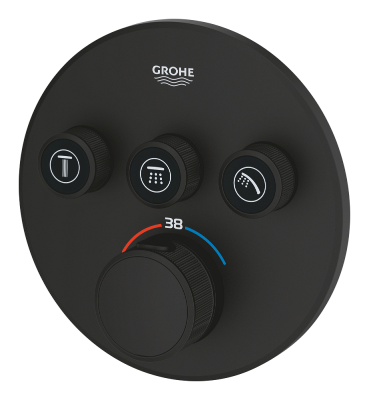 Grohe Grohtherm Smartcontrol Üç Valfli Akış Kontrollü, Ankastre Termostatik Duş Bataryası (29508Kf0) - 4