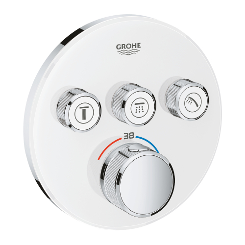 Grohe Grohtherm Smartcontrol Üç Valfli Akış Kontrollü, Ankastre Termostatik Duş Bataryası - 29904Ls0 - 2