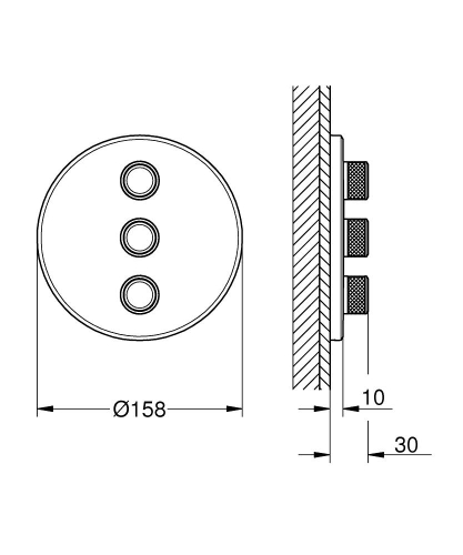 Grohe Grohtherm Smartcontrol Üç Valfli Akış Kontrollü Kumanda - 29122000 - 3