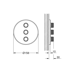 Grohe Grohtherm Smartcontrol Üç Valfli Akış Kontrollü Kumanda - 29122A00 