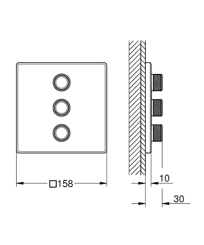 Grohe Grohtherm Smartcontrol Üç Valfli Akış Kontrollü Kumanda - 29127Dc0 - 3