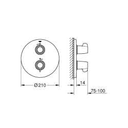 Grohe Grohtherm Special Ankastre Termostatik Duş Bataryası - 29094000 - 2