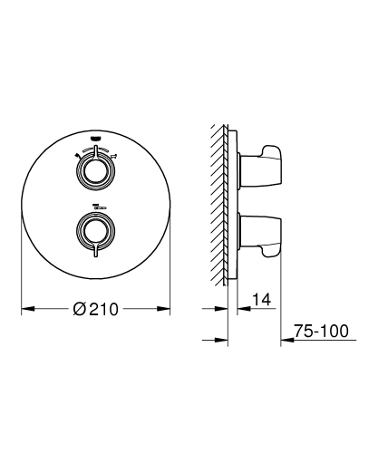 Grohe Grohtherm Special Termostatik Banyo/Duş Bataryası - 29095000 - 3