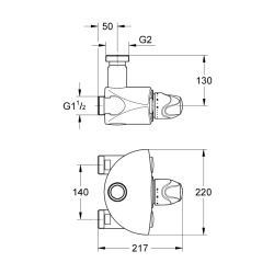 Grohe Grohtherm Xl Termostatik Batarya 1 1/4