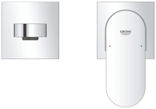 Grohe İki delikli Lavabo Bataryası L-Boyut Krom - 29306004 - 3