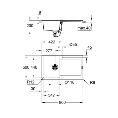 Grohe K500 - 31644At0 - 2