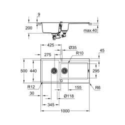 Grohe K500 - 31646Ap0 - 2