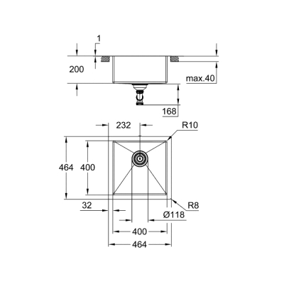 Grohe K700 Paslanmaz Çelik Eviye - 31578Sd1 - 2