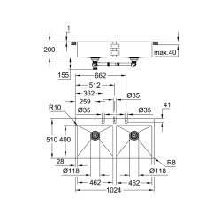 Grohe K800 Paslanmaz Çelik Eviye - 31585Sd1 - 2