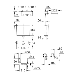 Grohe Klozet İçin Rezervuar - 37748Sh0 - 2