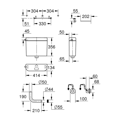 Grohe Klozet İçin Rezervuar - 37748Sh0 - 2