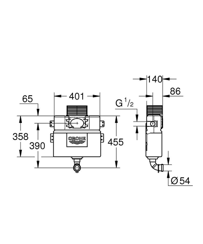 Grohe Klozet İçin Rezervuar - 38422000 - 3