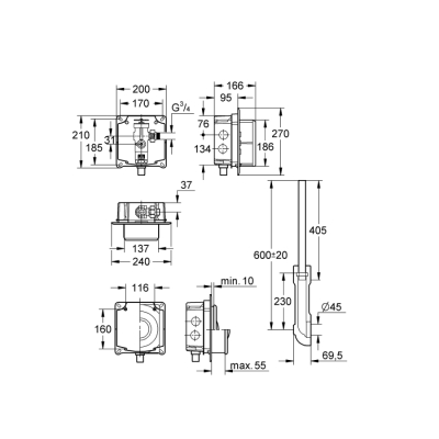 Grohe Klozet İçin Yıkama Valfi - 37048000 - 2