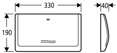 Grohe Kumanda Paneli 9 Lt. Start/Stop Krom - 37053000 - 3